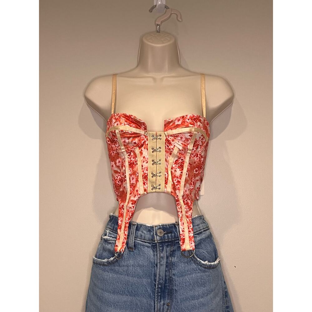 floral corset top NWT
